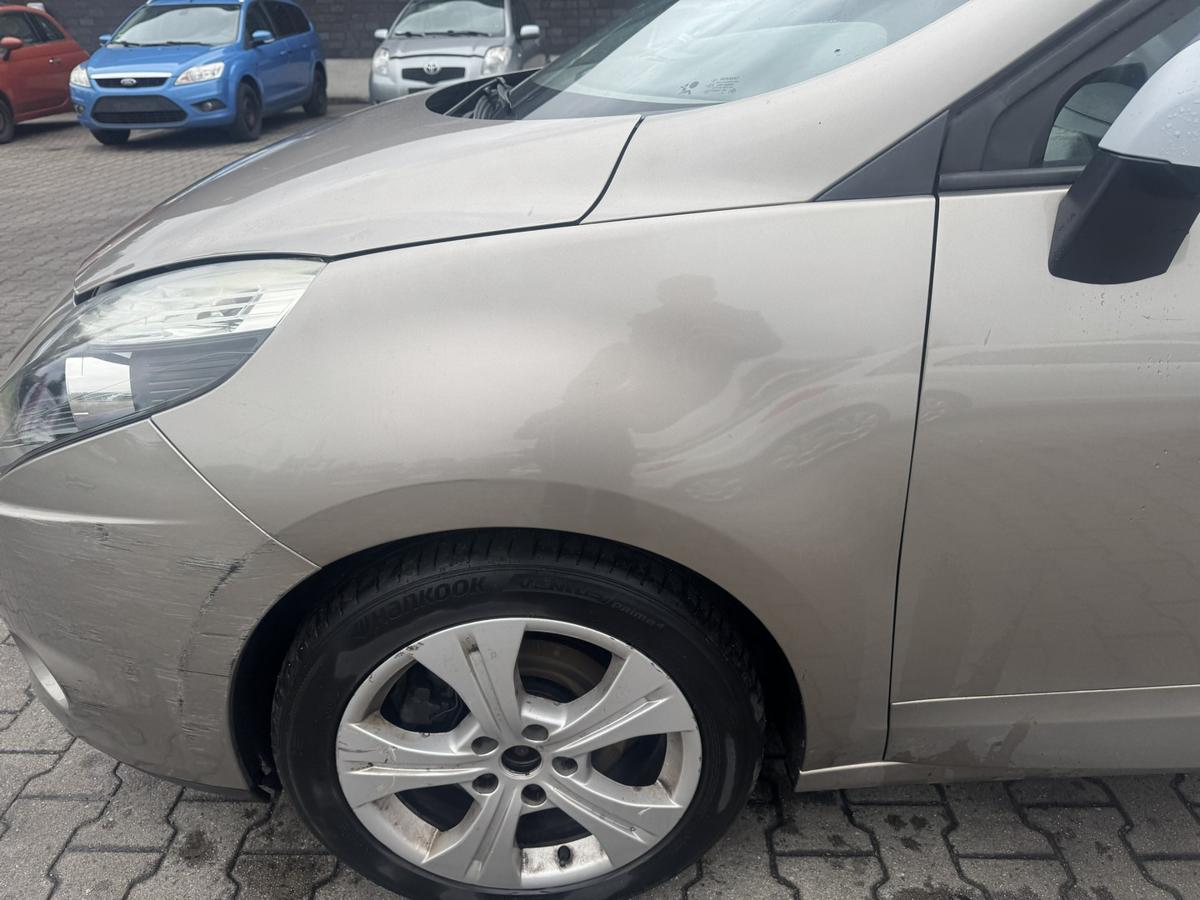 Renault Scenic 3 original Kotfl&uuml;gel vorne links DQ44 Bleu Odyssee Metallic Bj.2009